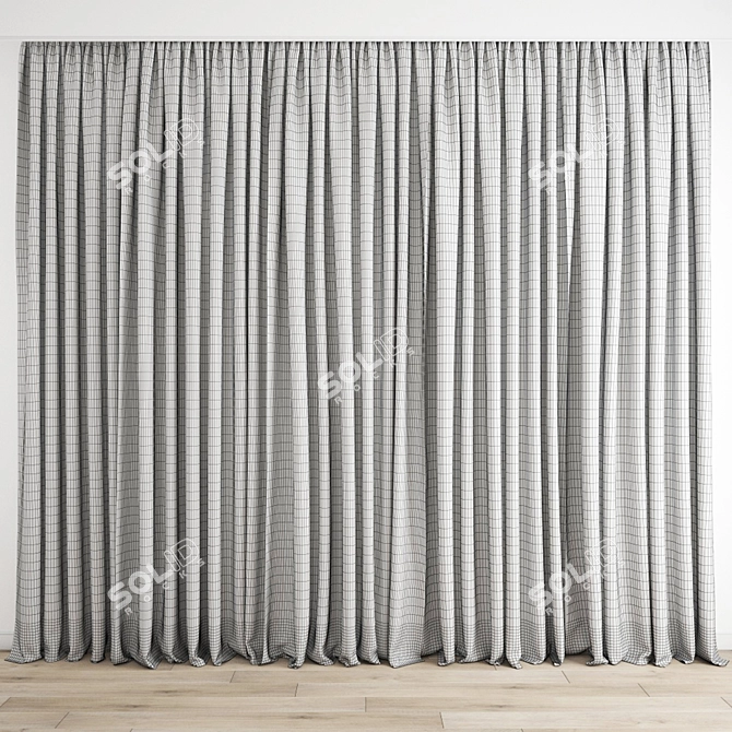 Polygon Curtain Model 3D model image 2