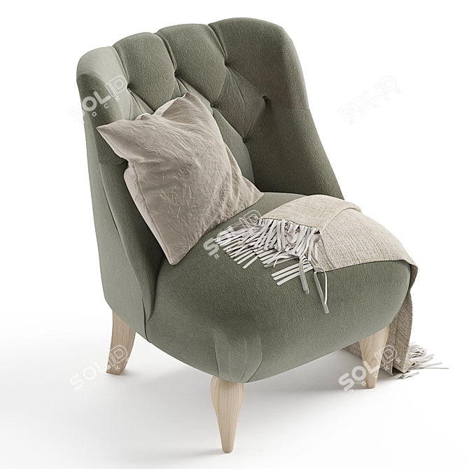 Modern Sprout Chair: Sleek and Comfortable 3D model image 5