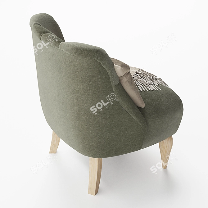 Modern Sprout Chair: Sleek and Comfortable 3D model image 6