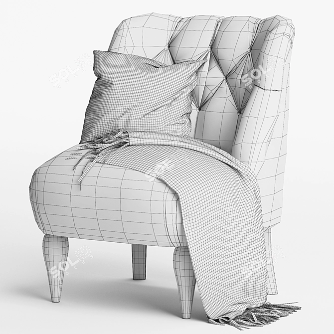 Modern Sprout Chair: Sleek and Comfortable 3D model image 7