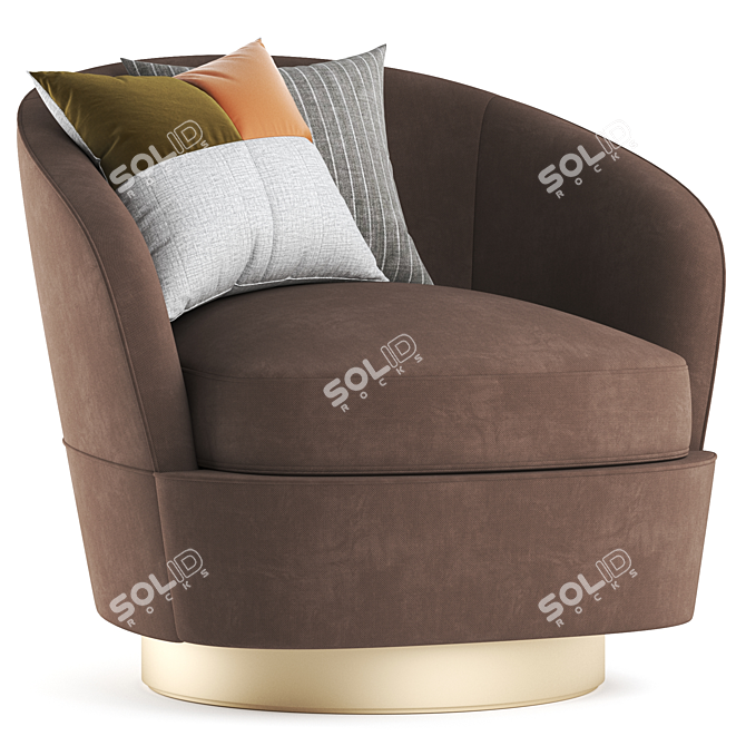 Luxury Minotti Jasques Armchair 3D model image 1