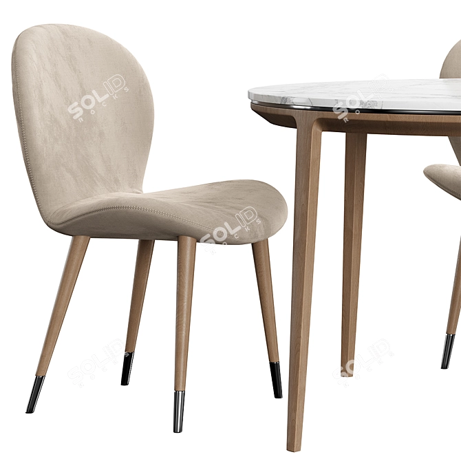 Miro Konyshev Dining Set: Stylish & Versatile 3D model image 4