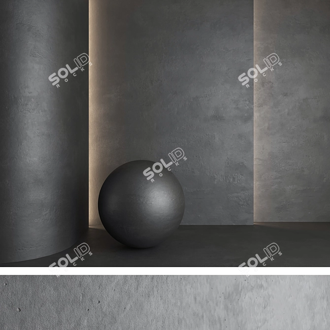 Elegant Plaster Decor 23 3D model image 5