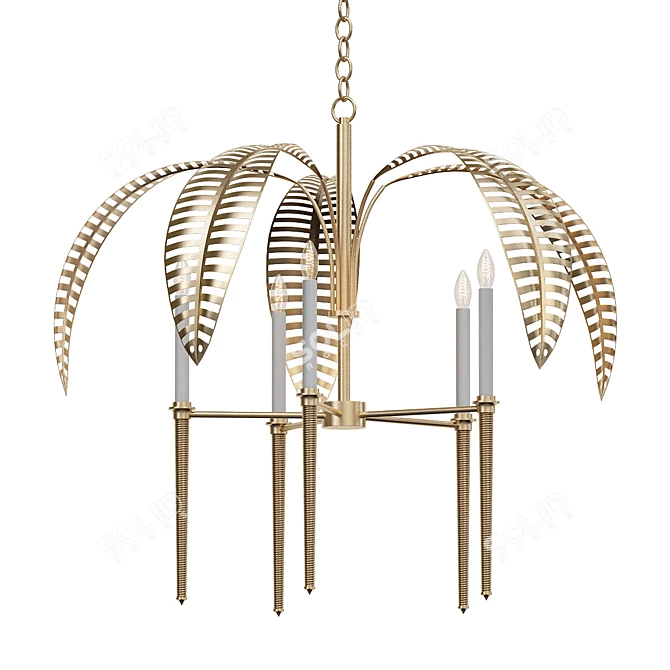 Modern Chic Henry Chandelier 3D model image 1