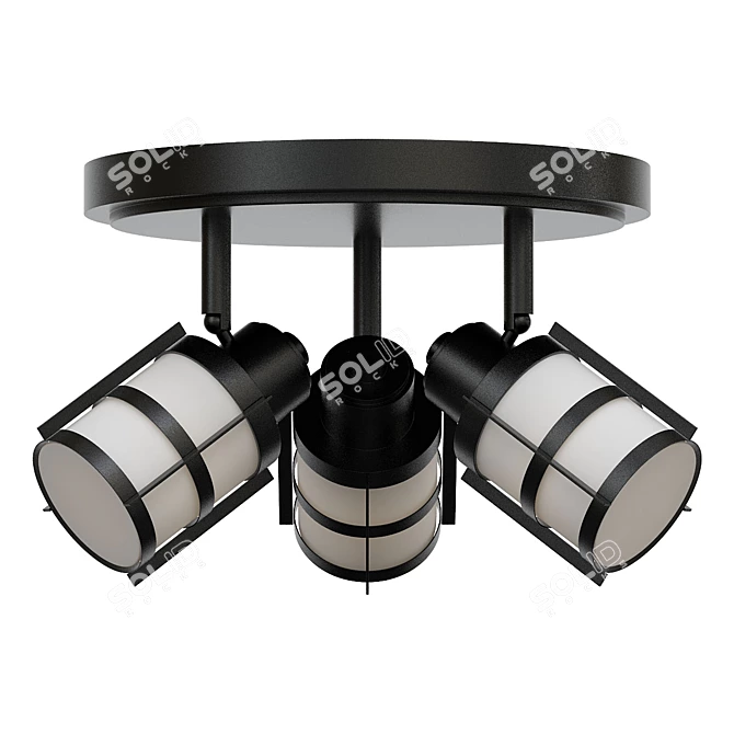 Winside 11.75" Flush Mount Light 3D model image 1