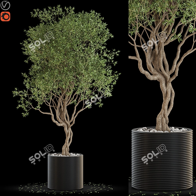 Lush Greenery Collection: 644 Varieties 3D model image 1
