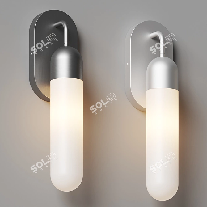 Sleek Sorno LED Wall Sconce 3D model image 2