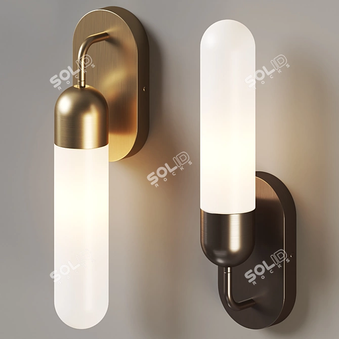 Sleek Sorno LED Wall Sconce 3D model image 3