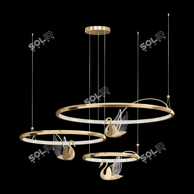 Birdie Lux: Illuminate with Elegance 3D model image 1