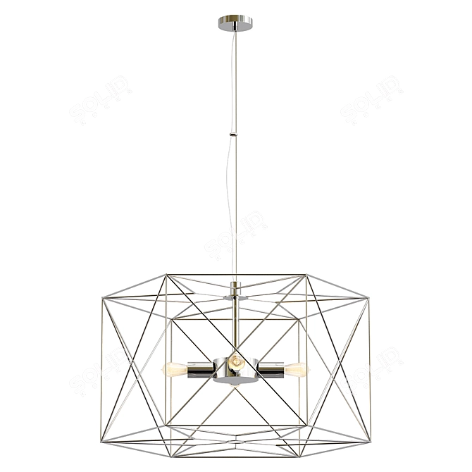 Elegant Lussole Pendant Chandelier 3D model image 1