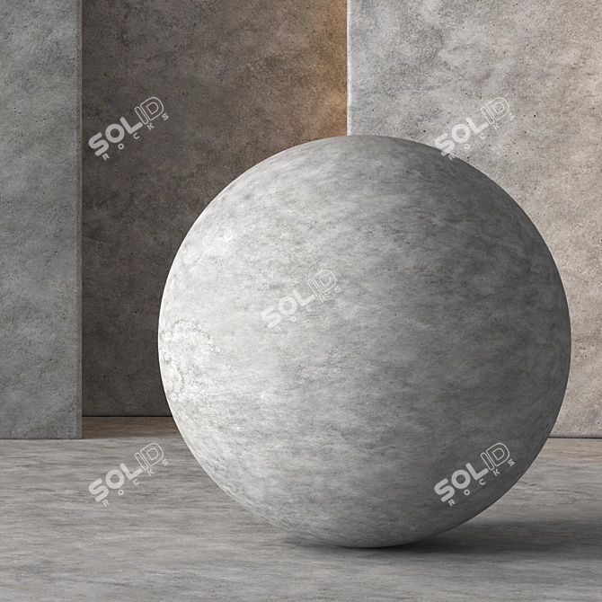 Seamless Decorative Concrete Texture 3D model image 2