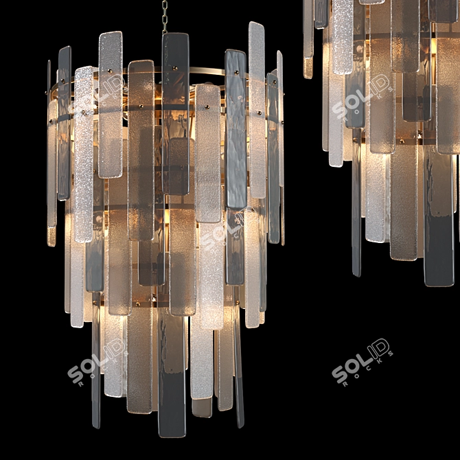 Vintage-inspired Greyson Chandelier 3D model image 1