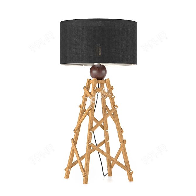 KULA Table Lamp: Contemporary Geometry, Textured Design 3D model image 5