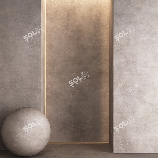 Durable Decorative Plaster Texture 3D model image 2