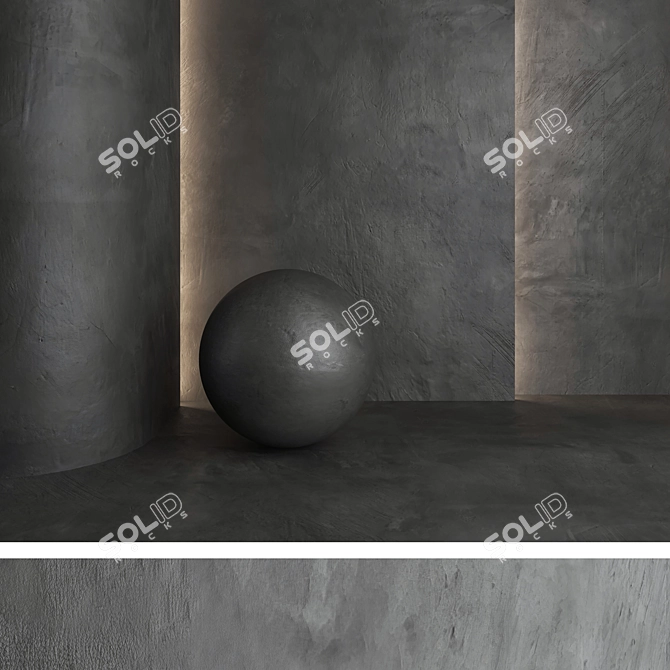 Title: High-Quality Decorative Plaster Kit 3D model image 5