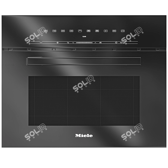 Miele M7244: Stylish Microwave for Modern Kitchen 3D model image 2