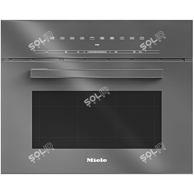 Miele M7244: Stylish Microwave for Modern Kitchen 3D model image 3