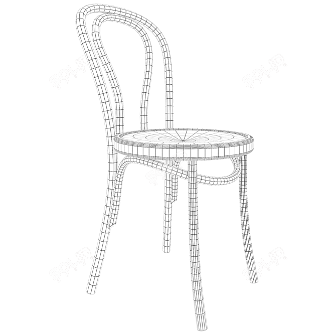 Viennese Classic Chair 3D model image 6