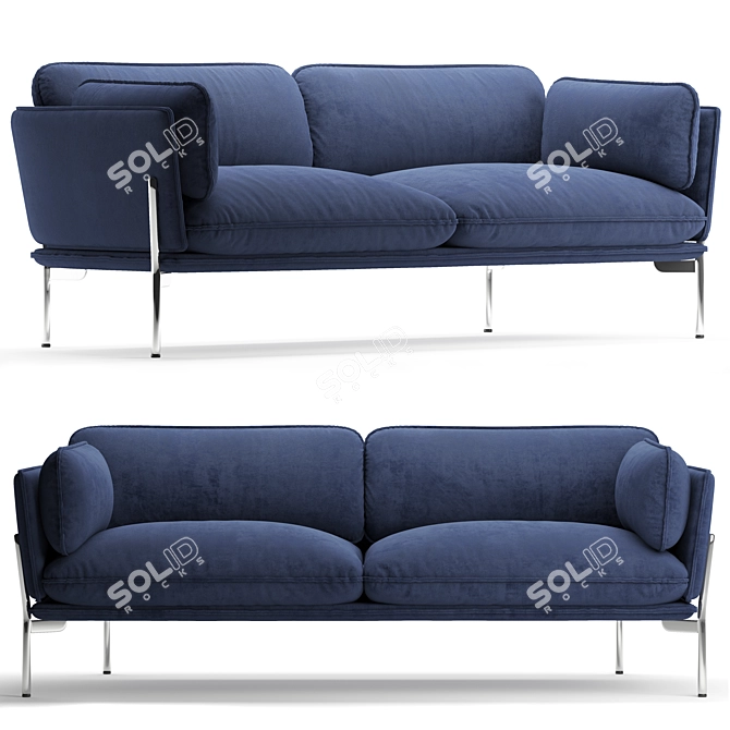 Luxurious and Modern Cloud Sofa 3D model image 1