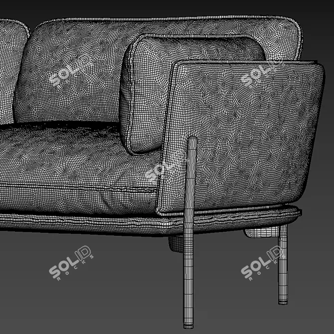 Luxurious and Modern Cloud Sofa 3D model image 4