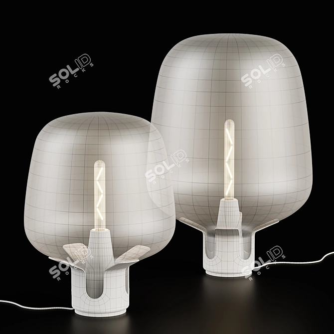 Elegant Flar Table Lamp 3D model image 4