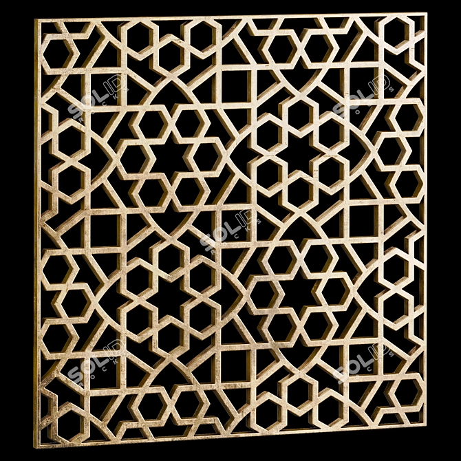 Square Decorative Panels Set 19 - Create Stunning Compositions! 3D model image 2