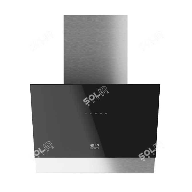  LG HCEZM2427B2 Decorative Extractor Hood 3D model image 2