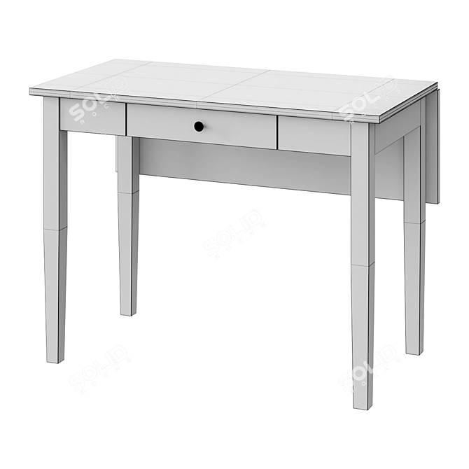 IDANÄS Foldable Table, White 3D model image 2