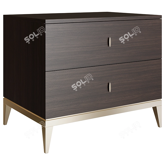 Elegant Marlon Bedside Table 3D model image 1