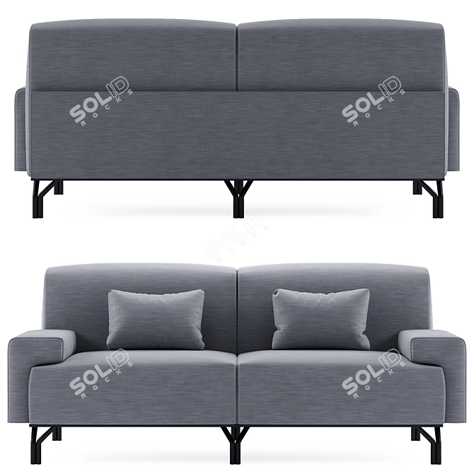 Summit Standard: Sleek and Stylish Sofa 3D model image 2