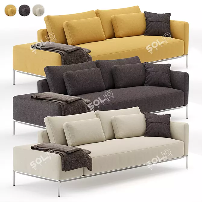 Modular Dizzy Sofa by Horm 3D model image 1