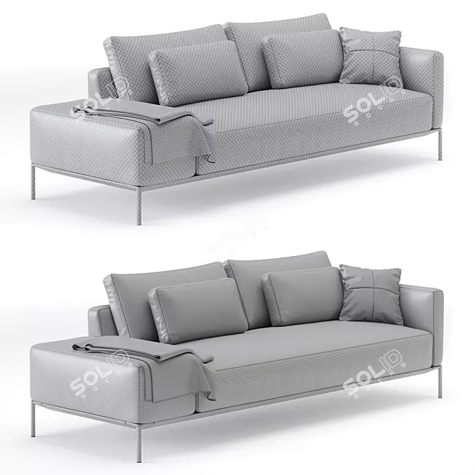 Modular Dizzy Sofa by Horm 3D model image 5