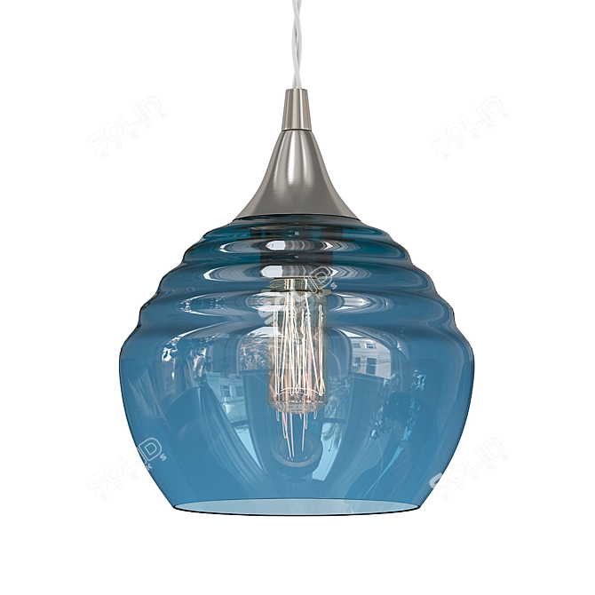 Elegant Glass Pendant Light: 301 Lucent 3D model image 1