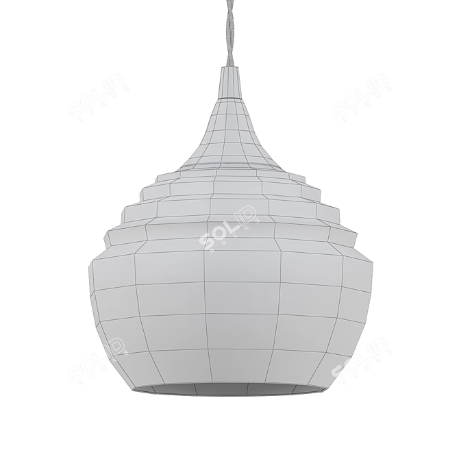 Elegant Glass Pendant Light: 301 Lucent 3D model image 2