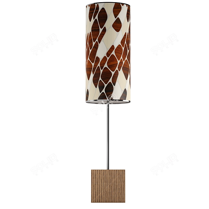 Modern Wood Table Lamp - JefDesigns 3D model image 3
