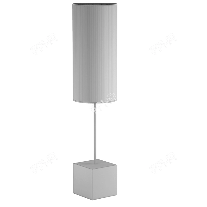 Modern Wood Table Lamp - JefDesigns 3D model image 5