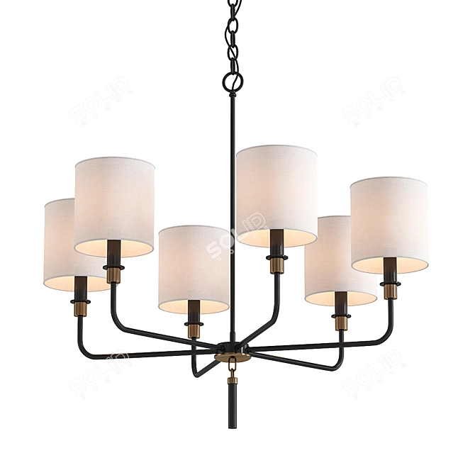 Masterpiece Gideon Chandelier 3D model image 1