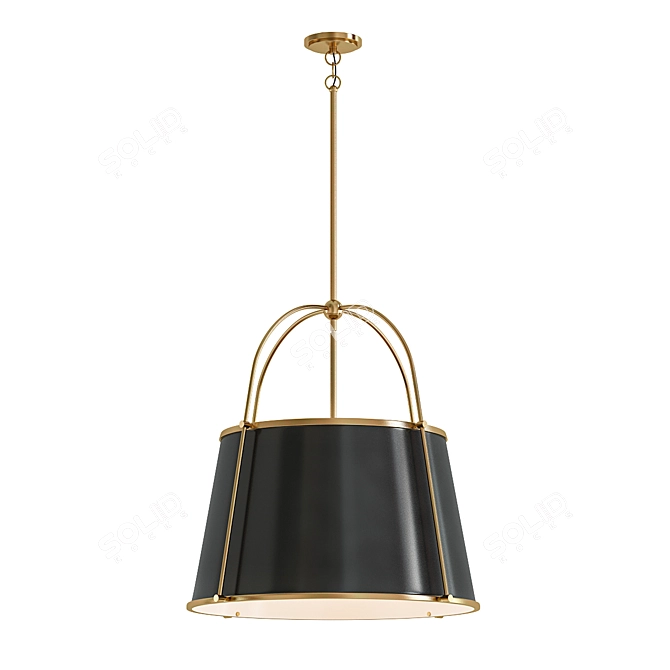 Elegant Chantilly Chandelier 3D model image 1