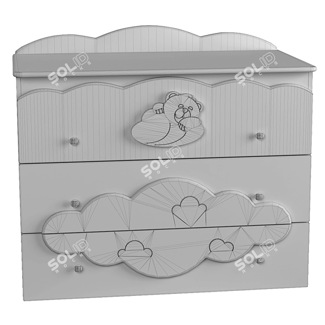 Kids Furniture Set 3D model image 6