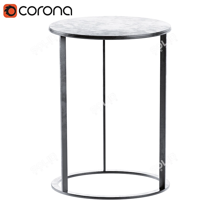 Sleek Frank Small Table: Modern Italian Design 3D model image 4