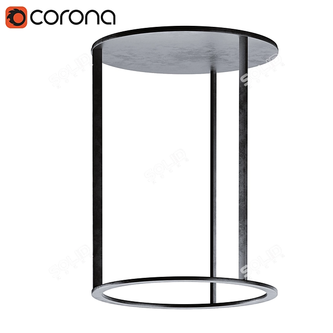 Sleek Frank Small Table: Modern Italian Design 3D model image 5