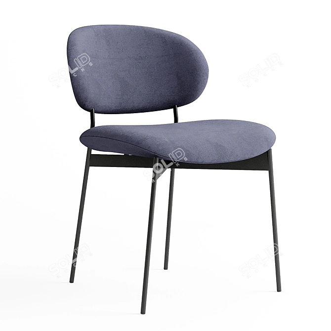 Elegant Luz Chair: Sleek Design & Superior Comfort 3D model image 1