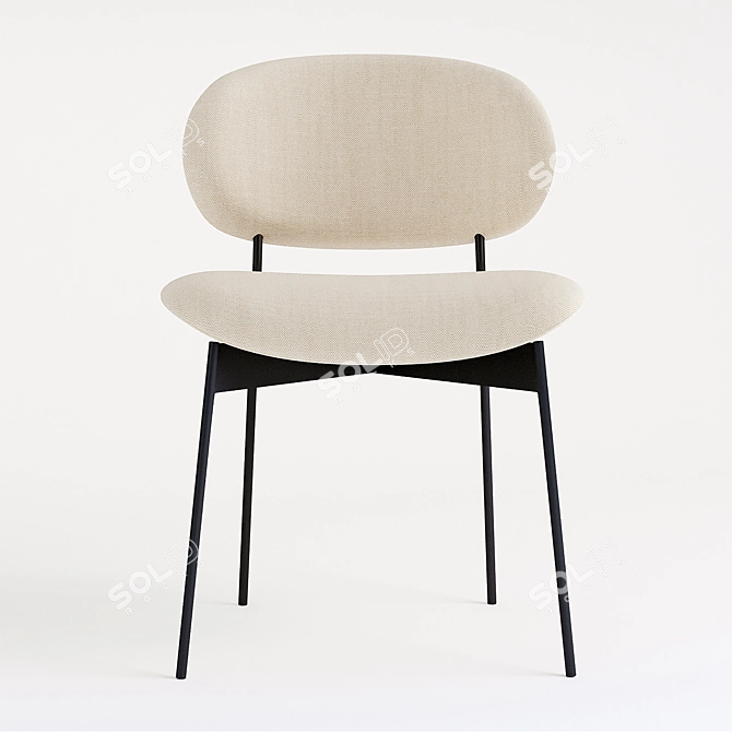 Elegant Luz Chair: Sleek Design & Superior Comfort 3D model image 4