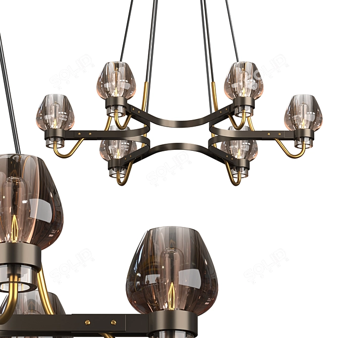 Elegant Montalembert Chandelier 3D model image 1