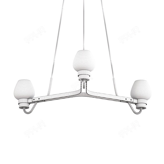 Elegant Montalembert Chandelier 3D model image 3