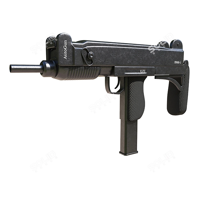 Modern 2016 Uzi 1: Versatile Weapon 3D model image 2