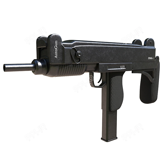 Modern 2016 Uzi 1: Versatile Weapon 3D model image 7