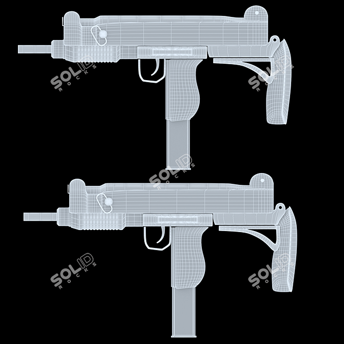 Modern 2016 Uzi 1: Versatile Weapon 3D model image 8