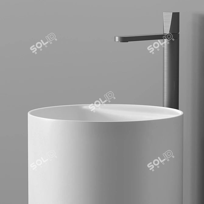 Simplo: Elegant and Functional Sink 3D model image 2