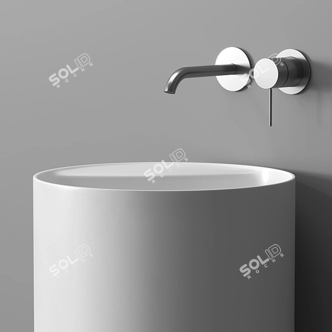 Simplo: Elegant and Functional Sink 3D model image 3